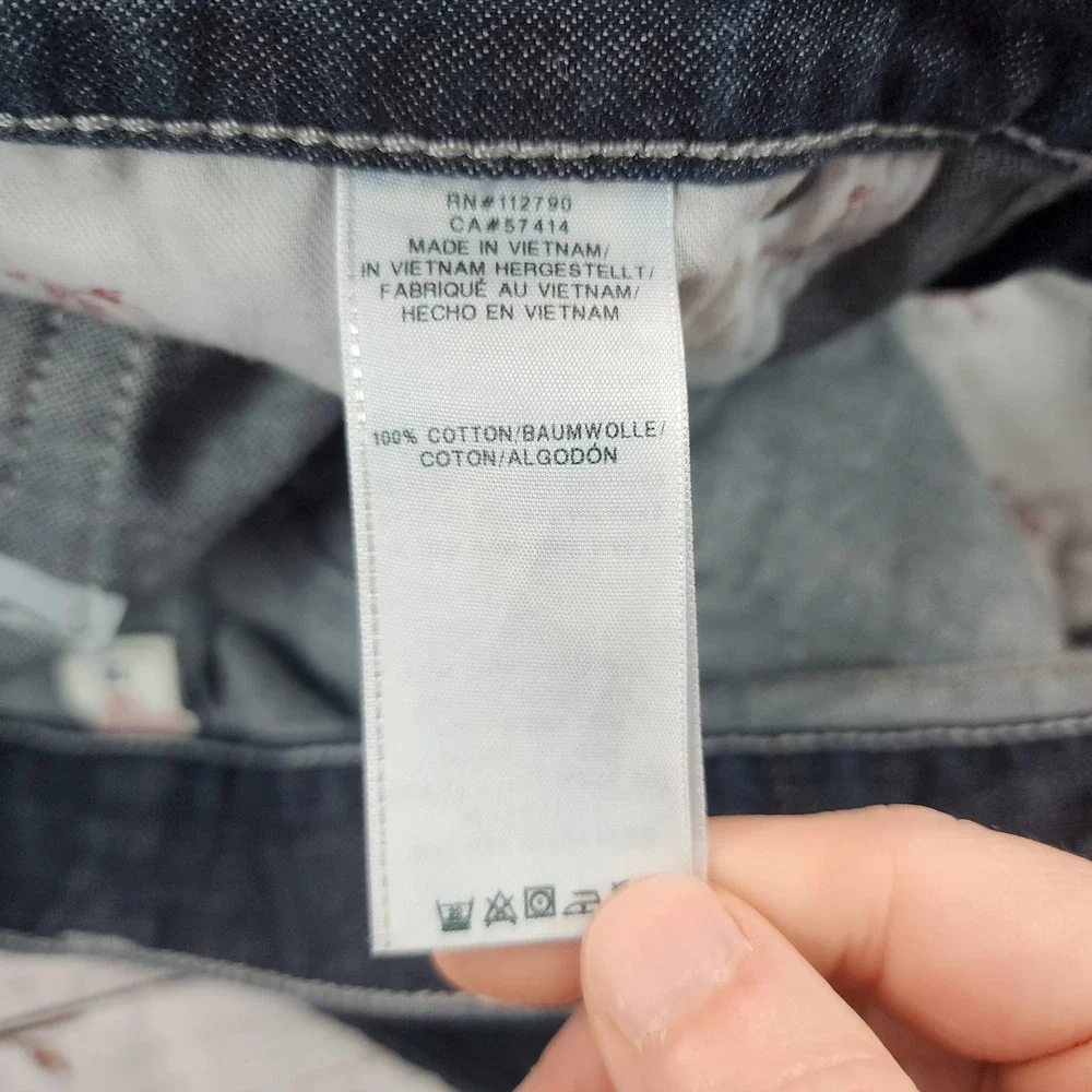 NWOT True Religion Moto Slim Run Jeans Mens 38x32 Dark Wash Biker Western